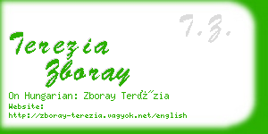 terezia zboray business card